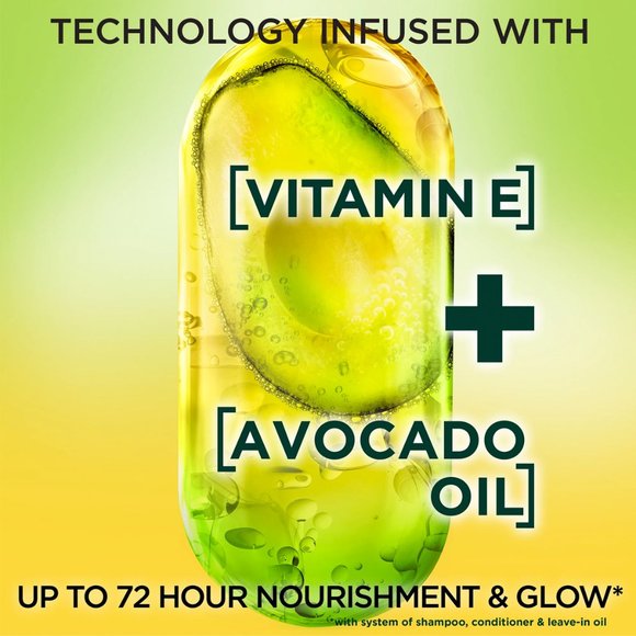 GARNIER Fructis Triple Nutrition Avocado Oil Shampoo & Conditioner Set New - Picture 2 of 4